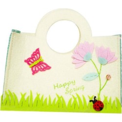 buy  Cute Easter Gift Bag Cartoon Felt Tote Bag Spring Easter Egg Baskets C cheap online