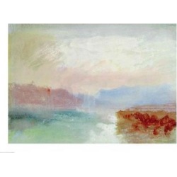 Posterazzi BALXIR360265LARGE River Scene 1834 Poster Print by J.M.W. Turner - 36 x 24 in. - Large
