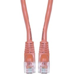 Cat5e Ethernet Patch Cable, Snagless/Molded Boot, 3 foot - Orange