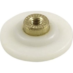 Closet Accessory White Nylon 28mm Dia Wheel Door Pulley Roller