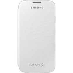 Genuine Samsung EF-FI950BWESTA Flip-Cover Case for Samsung Galaxy S4, White