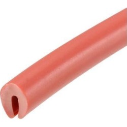Edge Trim U Seal Red PVC Plastic U Channel Edge Protector Fits 3/64" - 5/64" Edge 30 Feet Length