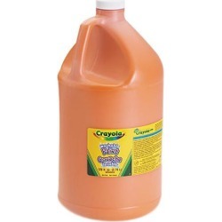 Washable Paint, Orange, 1 Gal