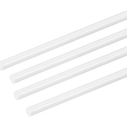 3/32×20 inch ABS Plastic Round Bar Rod for Architectural Model Making DIY White 4pcs