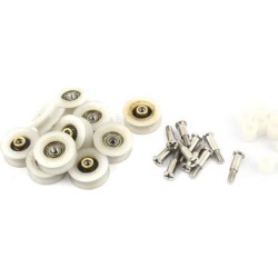 10 Pcs 22 x 9mm Gate Wheel Roller for Bathroom Sliding Door