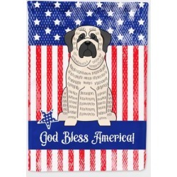 Patriotic USA Mastiff Brindle White Flag Garden Size BB3011GF