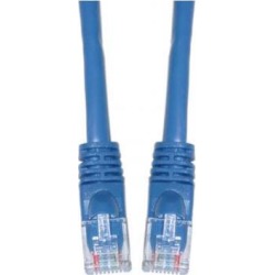Cable Wholesale Cat 5E Ethernet Patch Cable, Snagless / Molded Boot, 1 Foot - Blue