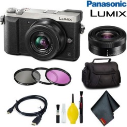 Panasonic Lumix DMC-GX85 Mirrorless Micro Four Thirds Digital Camera with 12-32mm Lens (Silver) Pro Bundle