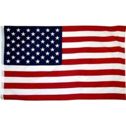 United States 48 Star Flag 3x5 Red White Blue USA Polyester 2 Brass Grommets