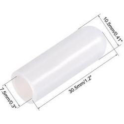 0.3inch ID High Temp Silicone Rubber Protective End Cap Silicone Plug Perfect for Powder Coating Anodizing Plating 50pcs
