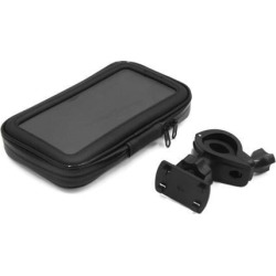 Universal Bicycle Handlebar Phone Organizer Holder Bracket w Waterproof Bag