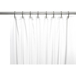 Carnation Home Fashions 8-Gauge Vinyl Shower Curtain Liner, X-Long 72' x 84'.
