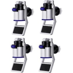 Blue Water Cooler Faucet Plastic Water Dispenser Fits Universal Adaptor Hot Cold Water Spigot Tap Replacement 4pcs