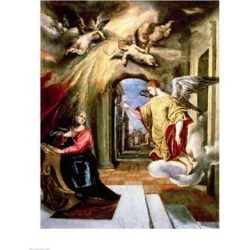 Posterazzi BALXIR82997LARGE The Annunciation Poster Print by El Greco - 24 x 36 in. - Large