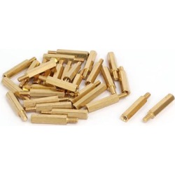 M3x6mmx20mm Male Female Thread Hexagonal Column Standoffs Spacers Pillars 30pcs