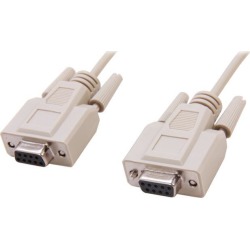 C2G 03044 DB9 F/F Serial RS232 Modem Cable, Beige (6 Feet, 1.82 Meters)