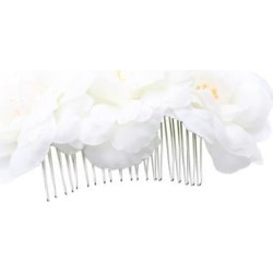 Wedding Flower Hair Comb Wedding Ivory Rose Flowers Bridesmaid Hair Clips