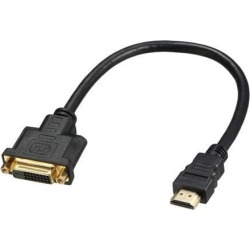 HDMI to DVI Cable Male to 24+1 Female Adapter Cable 1ft for HDTV DVD Projector