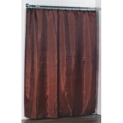 Carnation Home Fashions Standard-Sized Polyester Fabric Shower Curtain Liner in Spice Color
