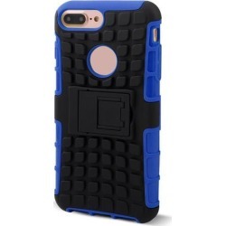Cell Phone Plastic Stand Design Shockproof Case Cover Blue for iphone 7 Plus