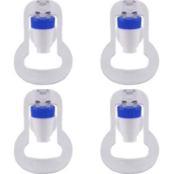 Blue Water Cooler Faucet Plastic Water Dispenser Clean Spigot Fits Adaptor Hot Cold Water Faucet Tap Replacements 4pcs