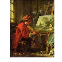 Posterazzi BALXIR50089LARGE The Painter in His Studio Poster Print by Francois Boucher - 24 x 36 in. - Large