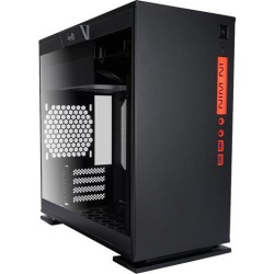 IN WIN 301 Black Black SECC / Tempered Glass Micro-ATX Mini Tower Computer Case