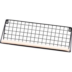 Wall-mounted Rack Bedroom Storage Shelves Book Holder Square Grid L