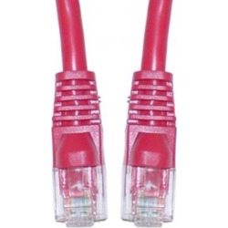 Offex Cat6 Ethernet Patch Cable, Snagless/Molded Boot, 25 foot - Red