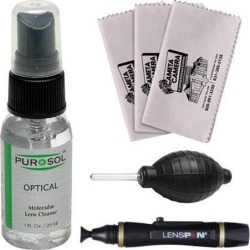 PUROSOL Optical Lens Camera TV PDA LCD Monitor Cleaner Kit 1 Oz + Lenspen