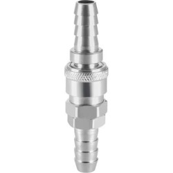Quick Coupler, Homebrew Fitting Connector 33/64' Barb Quick Disconnect Set