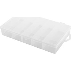 Angling Tackle Plastic 10 Compartments Fishing Lure Bait Storage Box Case Clear