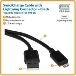 3FT LIGHTNING TO USB IPHONE