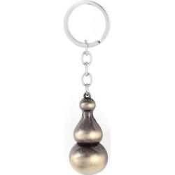 Bronze Tone Gourd Pendant Keyring Keychain Key Ring Chain Ornament 10cm