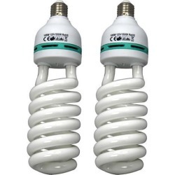 Qty2 105w 5500K Continuous Lighting Bulb Fluorescent Day-light Photo Studio Lamp