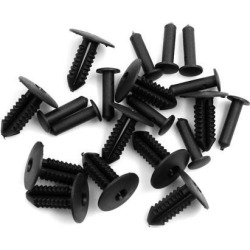 10pcs Black Plastic Rivet Car Fender Bumper Push Pin Clips for Mercedes Benz