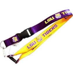 LSU Tigers Reversible Clip Lanyard Keychain Holder