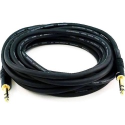 Monoprice 25ft Premier Series 1/4in TRS Male to Male Cable, 16AWG (Gold Plated)