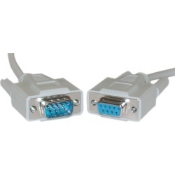 Cable Wholesale DB9 Male / DB9 Female 9C Serial Cable 1:1 100 ft (UL)