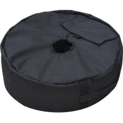 19' Patio Umbrella Base Weight Sand Bag Weather Resistant Black