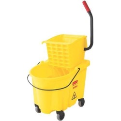 Rubbermaid Commercial 7480YEL Wave Brake Side Press Mop Bucket