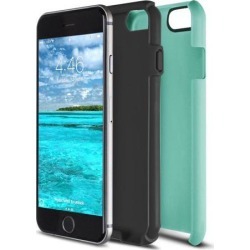 iPhone 6/6S Flux Hybrid Custom Case - Turquoise/Black