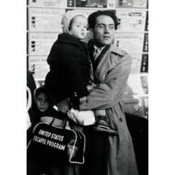 Posterazzi SAL2555472 Man Standing & Carrying Child USA Poster Print - 18 x 24 in.