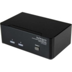 Startech.com 2 Port Dual Dvi Usb Kvm Switch With Audio &