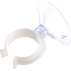 Aquarium Suction Cup Clips Airline Tube Holders Clamps for Fish Tank Clear 24mm 20Pcs