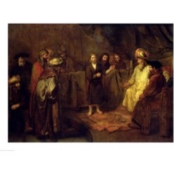 Posterazzi BALXKH148707LARGE The Twelve Year Old Jesus in Front of The Scribes Poster Print by Rembrandt Van Rijn - 36 x 24 in. - Large
