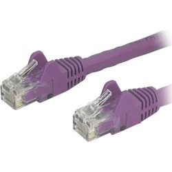 StarTech N6PATCH14PL StarTech.com Cat6 Patch Cable - 14 ft - Purple Ethernet Cable - Snagless RJ45 Cable - Ethernet Cord - Cat 6 Cable - 14ft