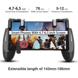 Gamepad for Knives Out PUBG Mobile Phone Shoot Game Controller L1R1 Shooter Trigger Fire Button 3 in 1 for iOS Android