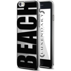 LUXENDARY BOLD BLACK BEACH DESIGN CHROME SERIES CASE FOR IPHONE 6/6S PLUS