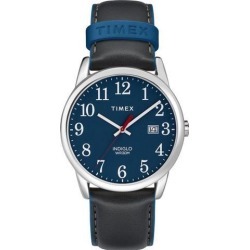 Women's Timex Easy Reader Black Leather Band Watch TW2R62400